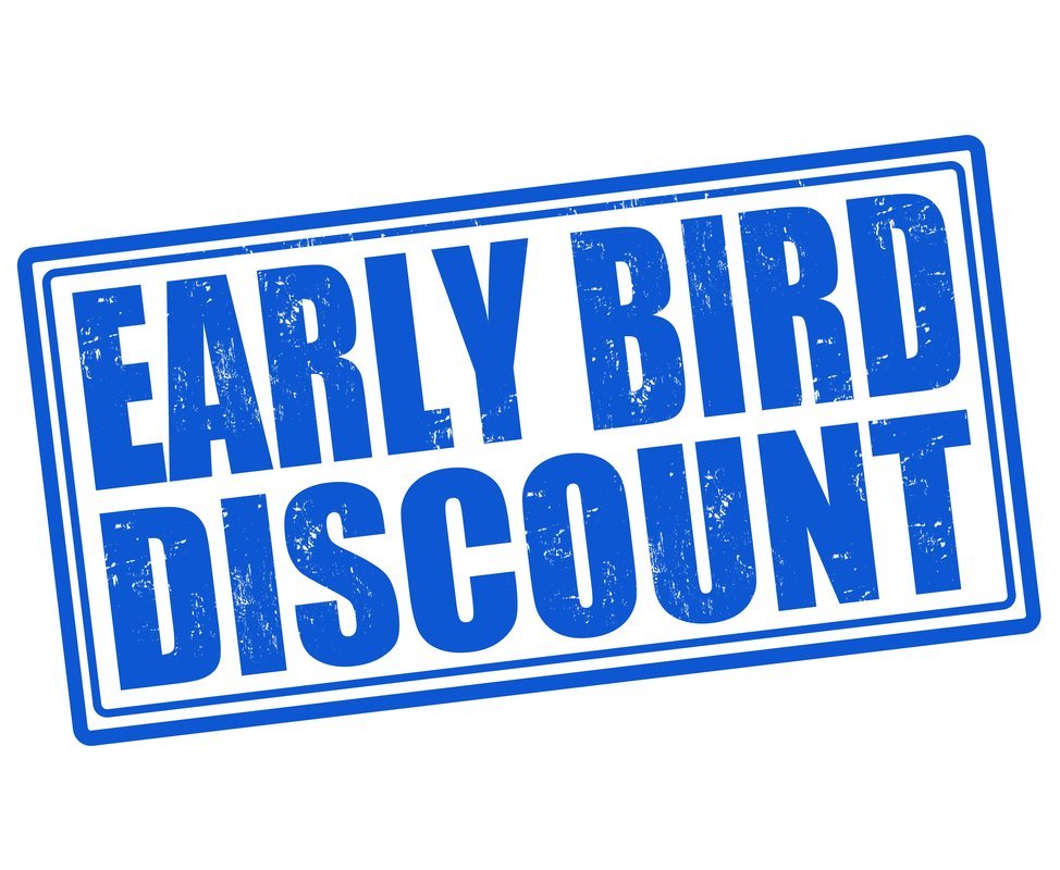 Early Bird Discount 15-25 Feb - Coupon Early Bird Discount 15-25 Feb - Coupon